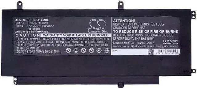 Alt view image 5 of 5 - Battery for DELL Ins 15-5565-D1625A Inspiron 15 5000 5565 7000 N7548 4P8PH G05H0