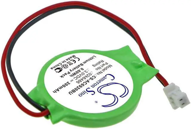 Alt view image 2 of 4 - CMOS Battery for HP mini 110 Panasonic Toughbook CF-18 CF-19 CF-30 Acer 02k6486