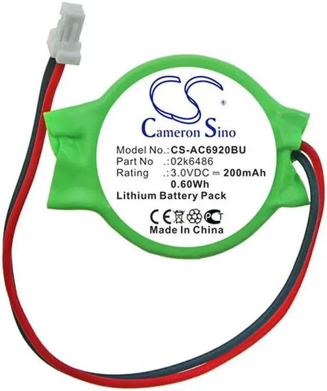 Alt view image 3 of 4 - CMOS Battery for HP mini 110 Panasonic Toughbook CF-18 CF-19 CF-30 Acer 02k6486
