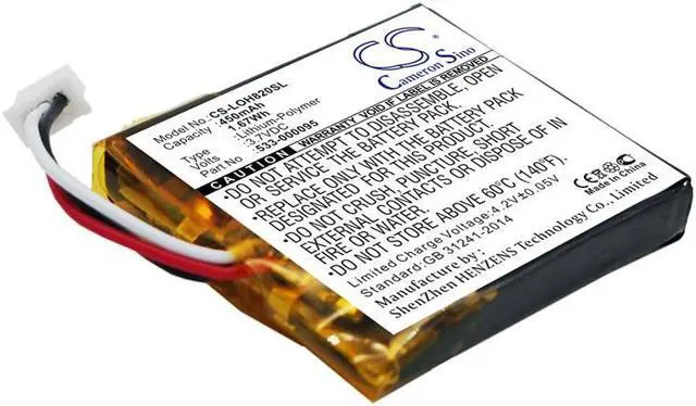 Main image of Battery for Logitech H820e 533-000095 Wireless Headset CS-LOH820SL 3.7V 450mAh