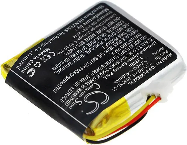 Alt view image 2 of 6 - Battery for Plantronics B8200 Savi 8220 W8220 208769-01 208769-02 213199-01