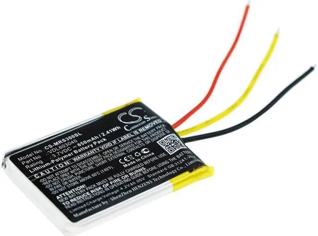 Main image of Battery for Marshall Major II Bluetooth III MID VDL603040 Headset CS-MRS300SL