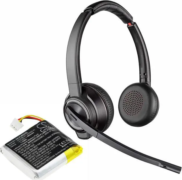 Alt view image 6 of 6 - Battery for Plantronics B8200 Savi 8220 W8220 208769-01 208769-02 213199-01