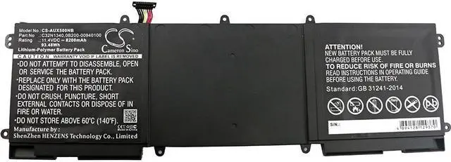 Alt view image 3 of 4 - Battery for Asus NX550 ZenBook NX500 NX500J NX500JK 0B200-00940100 C32N1340