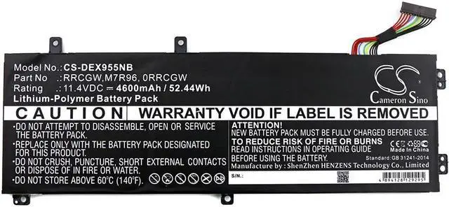 Alt view image 3 of 4 - Battery for DELL XPS 15-9560 0RRCGW 5D91C 5XJ28 62MJV 6GTPY GPM03 H5H20 RRCGW