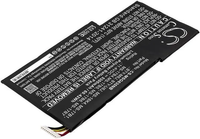 Alt view image 2 of 5 - Battery for MSI GS63 GS73 BTY-M6J BTY-U6J MS-16K4 MS-17B1 MS-17B4 MS17B5 MS-17B7