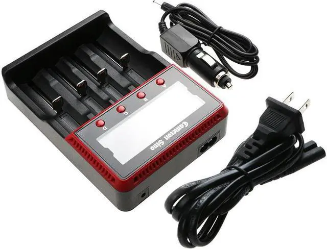 Alt view image 2 of 5 - Battery Charger for 10440 18500 25500 26650 14650 AA AAA w/US Power Cable + Car