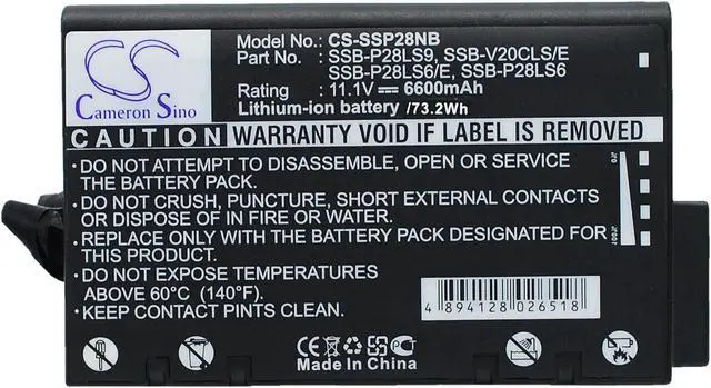 Alt view image 5 of 5 - Battery for Samsung P28 V25 SP28 SSB-P28LS6/E SSB-P28LS9 SSB-V20CLS/E SSB-V20KLS
