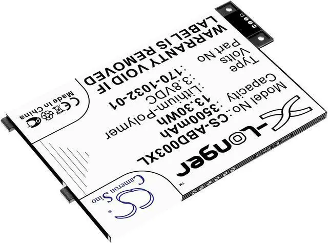 Alt view image 2 of 6 - Battery for Amazon Kindle 3 III 170-1032-00 GP-S10-346392-0100 S11GTSF01A 3500mA