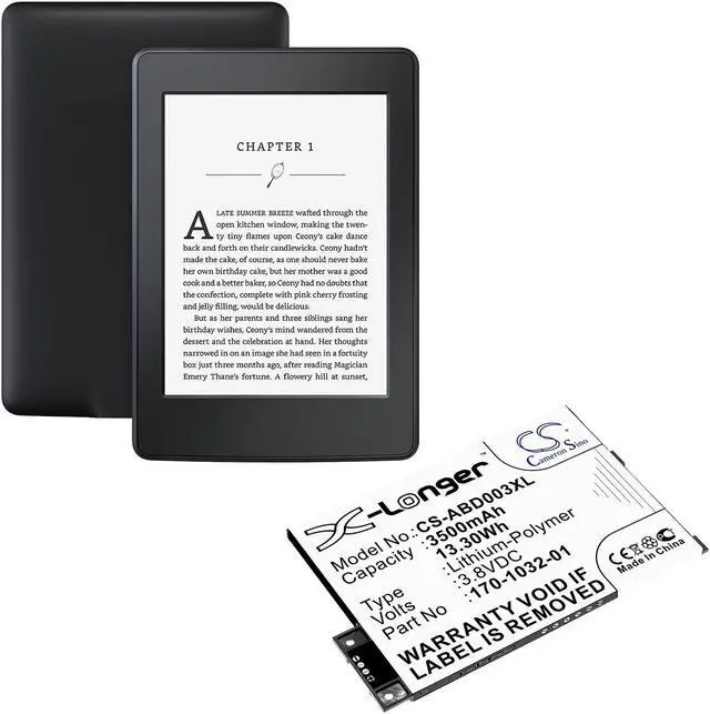 Alt view image 6 of 6 - Battery for Amazon Kindle 3 III 170-1032-00 GP-S10-346392-0100 S11GTSF01A 3500mA