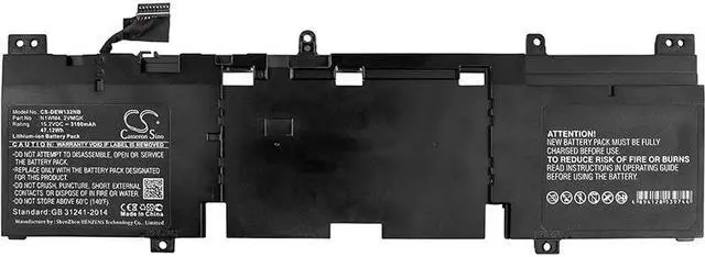 Alt view image 3 of 4 - Battery for DELL Alienware 13 R1 R2 AW13R2-1678SLV N1WM4 2VMGK 3V806 257V0 P56G