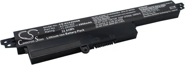Alt view image 2 of 5 - Battery for Asus X200CA VivoBook 0B110-00240100E 1566-6868 A31LMH2 A31N1302