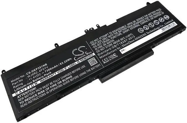 Main image of Battery for DELL Latitude E5570 Precision 3510 Workstation 4F5YV WJ5R2 7300mAh