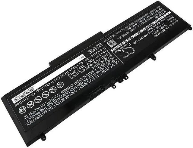 Alt view image 2 of 3 - Battery for DELL Latitude E5570 Precision 3510 Workstation 4F5YV WJ5R2 7300mAh