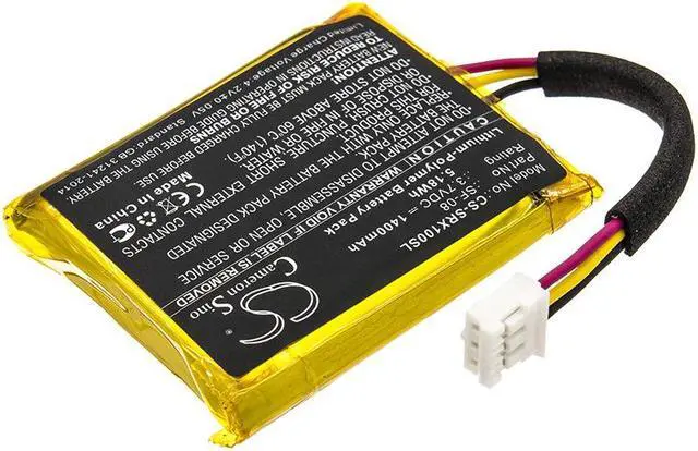 Alt view image 2 of 5 - Battery for Sony SRS-XB10 SRS-XB12 SF-08 Wireless Headset CS-SRX100SL 1400mAh