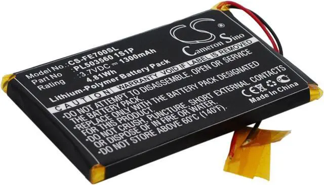Alt view image 3 of 5 - Battery for Fiio EO7K PL503560 1S1P Portable USB DAC Headphone Amp CS-FE700SL