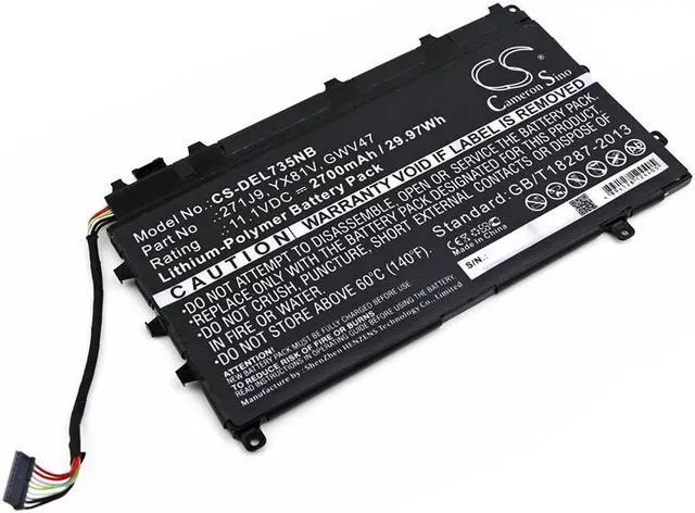 Main image of Battery for DELL Latitude 13 7000 7350 0271J9 271J9 3WKT0 GWV47 YX81V MN791
