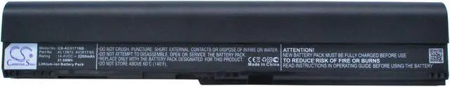 Alt view image 5 of 5 - Battery for Acer Aspire One 725 756 AC710 ZX4260 AL12B31 AL12B32 AL12B72 AL12X32