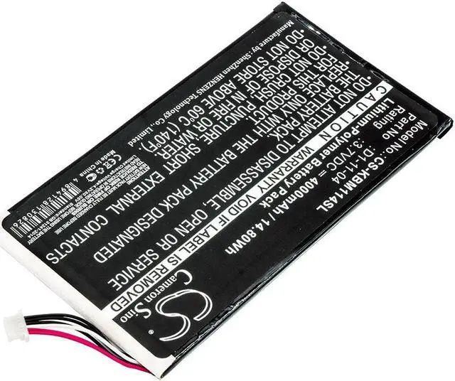 Alt view image 2 of 4 - Battery for Kobo K080-KDN-B Vox D1-11-04 E-book E-reader CS-KBM114SL 4000mAh