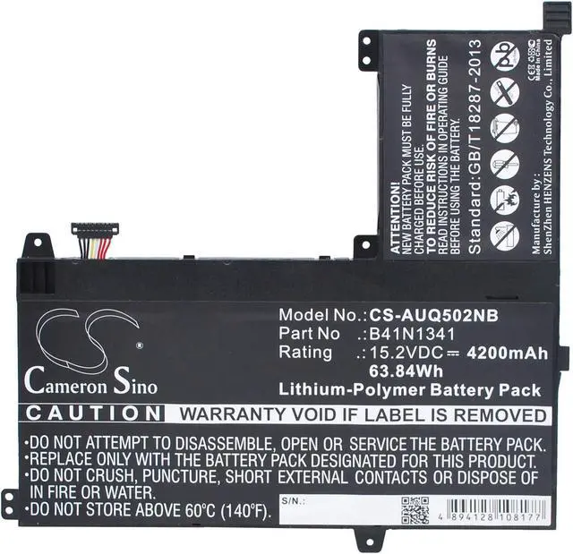 Alt view image 5 of 6 - Battery for Asus Q502L Q502LA Q502LA-BBI5T12 BBI5T15 0B200-00960000 B41N1341