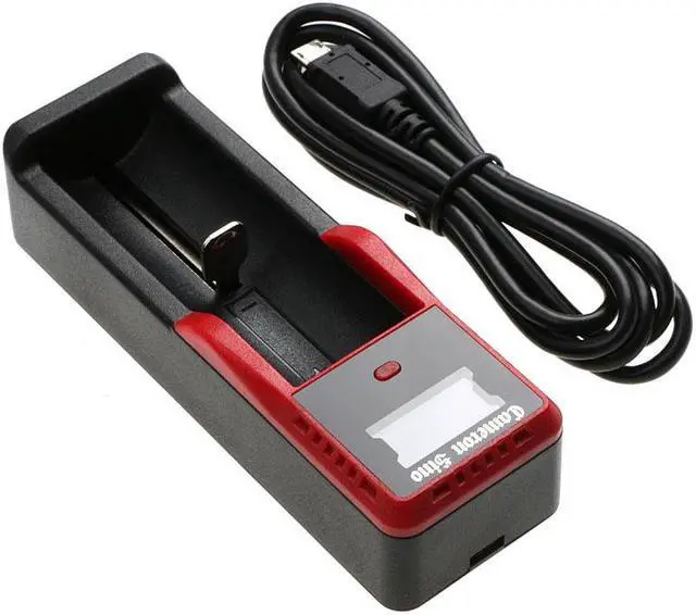 Alt view image 2 of 5 - Battery Charger for 14500 14650 16340 16500 16650 17500 26650 AA AAA w/USB Cable