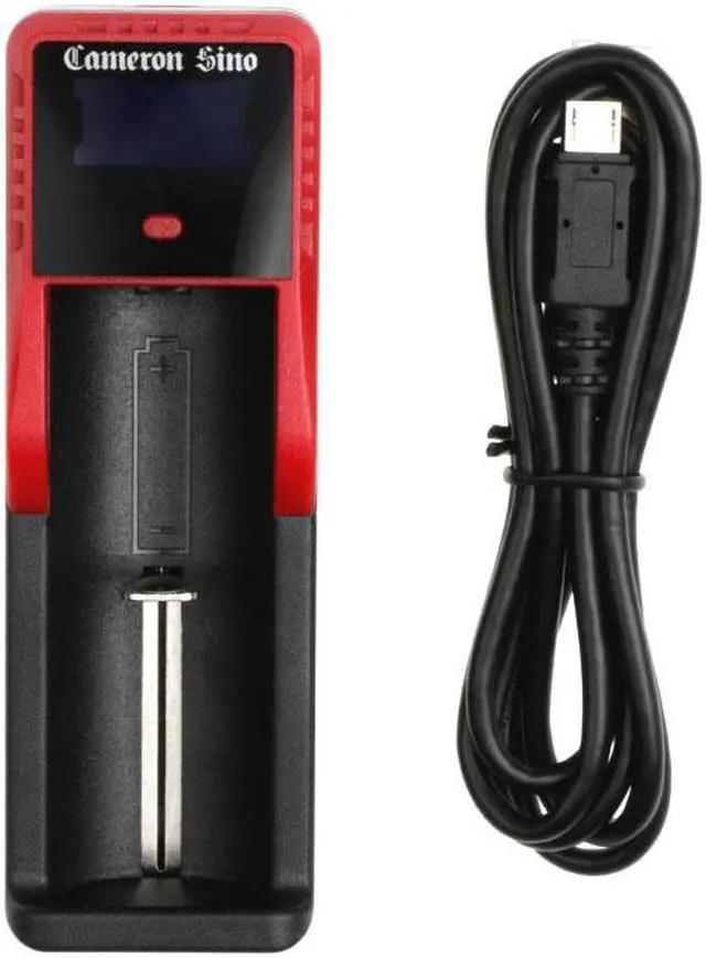 Alt view image 5 of 5 - Battery Charger for 14500 14650 16340 16500 16650 17500 26650 AA AAA w/USB Cable
