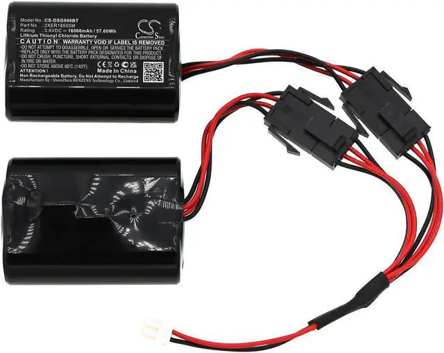 Alt view image 3 of 5 - Battery for FANSO MCS-720B TYCO Burg Siren PG9901 Visonic 103-304742 2XER18505M