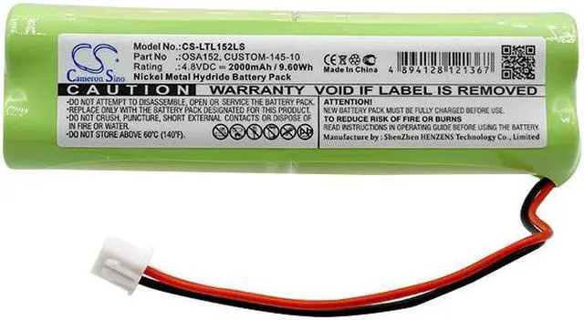 Alt view image 3 of 4 - Battery for Lithonia D-AA650BX4-LONG Daybright Exit Signs CUSTOM-145-10 OSA152