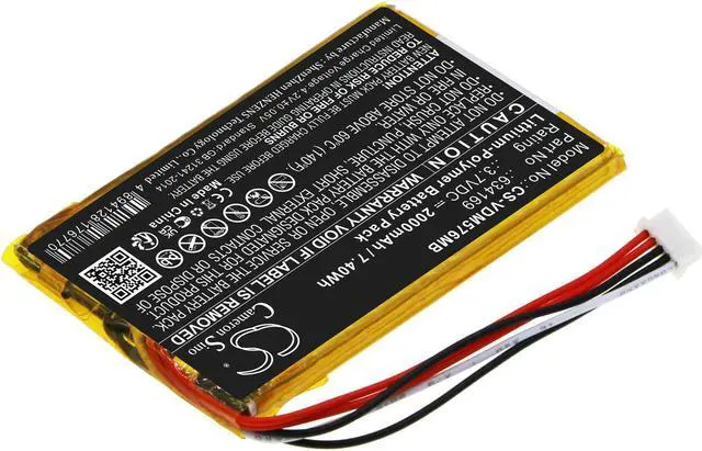 Alt view image 2 of 5 - Battery for VTech RM5764-2HD RM5764HD 634169 Video Baby Monitor CS-VDM576MB