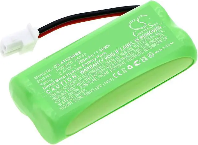 Main image of Battery for Alecto DBX-20 AA850 P002000 BabyPhone CS-ATD200MB 2.4v 700mAh 1.68Wh
