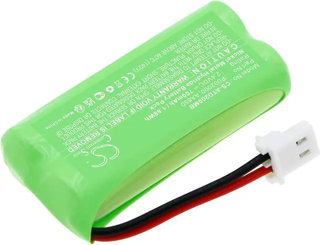 Alt view image 2 of 5 - Battery for Alecto DBX-20 AA850 P002000 BabyPhone CS-ATD200MB 2.4v 700mAh 1.68Wh