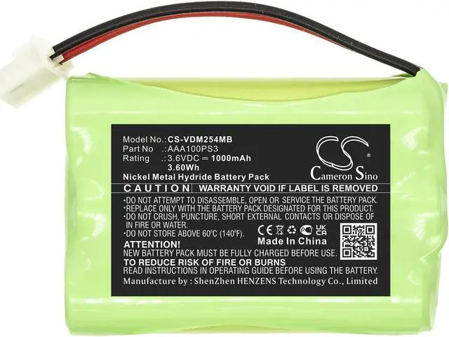 Alt view image 3 of 7 - Battery for VTech VM311 VM311-13 VM311-2 VM311-23 AAA100PS3 BT185645 BT285645