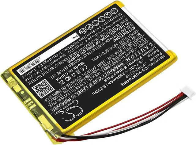 Alt view image 2 of 5 - Battery for VTech RM7764-2HD RM7764HD Wifi Remote Access 2 Camera FT605075P