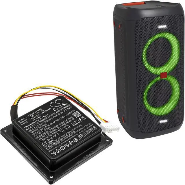 Alt view image 6 of 6 - Battery for JBL PartyBox 100 R21-5 SUN-INTE-260 Speaker CS-JMB110SL 14.4v 2600mA