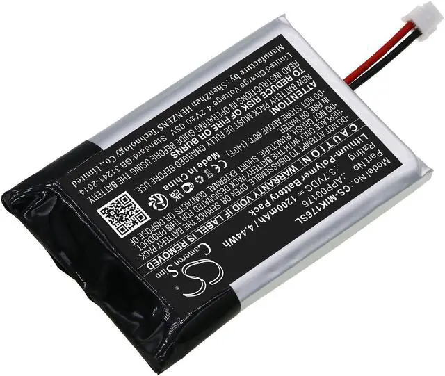Alt view image 2 of 6 - Battery for MINN KOTA iPilot Link Remote BT Control APP00176 CS-MIK176SL 1200mAh