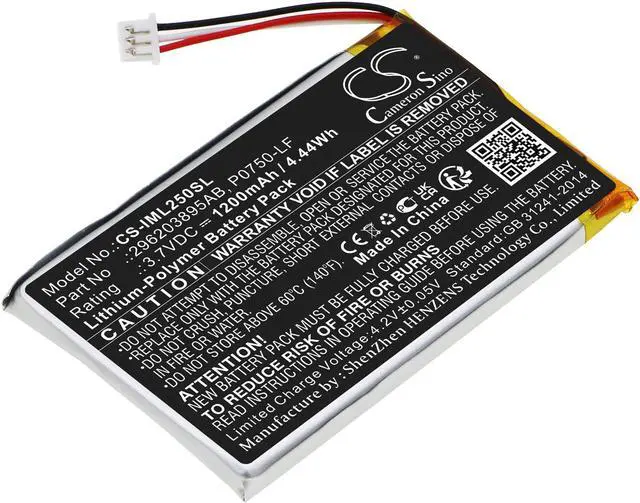 Main image of Battery for Ingenico Link 2500 296203895AB P0750-LF Payment Terminal CS-IML250SL