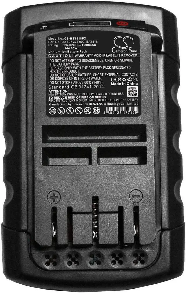 Alt view image 5 of 5 - Battery for Bosch BAT818 BAT819 BAT836 BAT837 11536VSR 18636-01 38636-01 D-70771