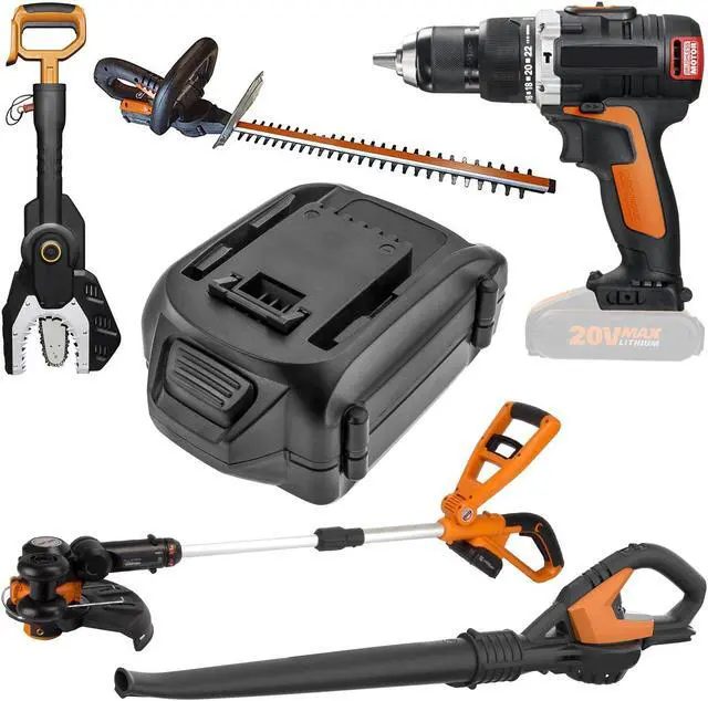 Alt view image 6 of 6 - Battery for Worx 20V WG170.3 WA3012 WA3520 WA3525 WA3575 WA3578 WA3671 WA3678