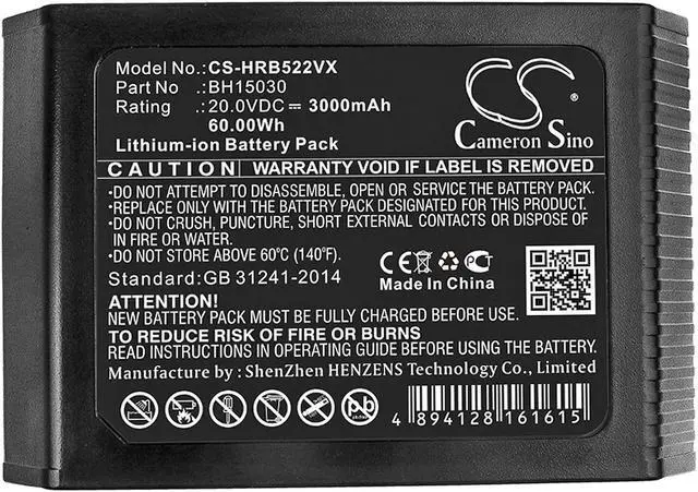 Alt view image 5 of 6 - Battery for Hoover Vax BH15030 BH25040 BH53350 BH12001 BH57010 BH53420 BH57220