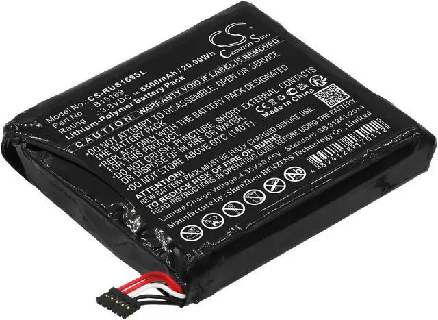 Alt view image 2 of 6 - Replacement Battery for Ring Stick Up Cam 1st gen 5Pin B15169 Camera CS-RUS169SL