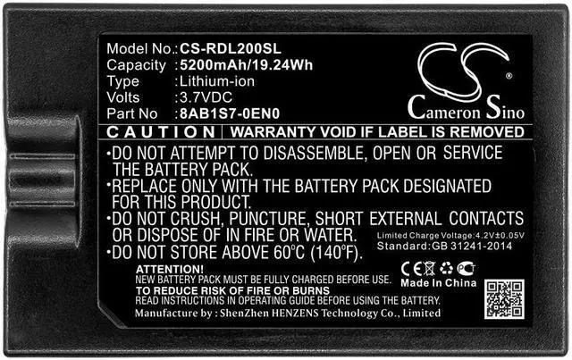 Alt view image 5 of 5 - Battery for Ring 8VR1S7 Stick Up Cam Video Doorbell 2 3 Plus X 4 8AB1S7-0EN0