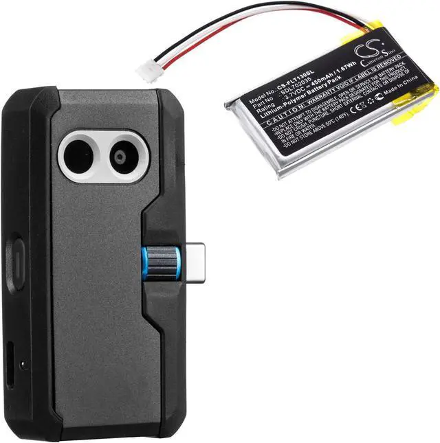 Alt view image 6 of 6 - Battery for Flir 435-0012 One Pro LT LF602035-02 SDL702035 Thermal CS-FLT130SL