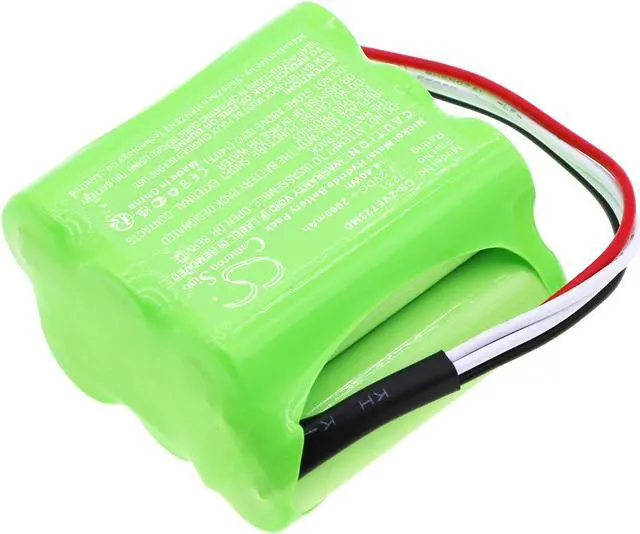 Alt view image 2 of 5 - Battery for Zevex EnteraLite Moog 7231 CS-ZVE723MD 7.2v 2000mAh Ni-MH 14.40Wh