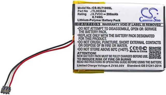 Alt view image 3 of 3 - Battery for Nest Learning Thermostat 1st Generation T100577 TL363844 CS-NLT100SL