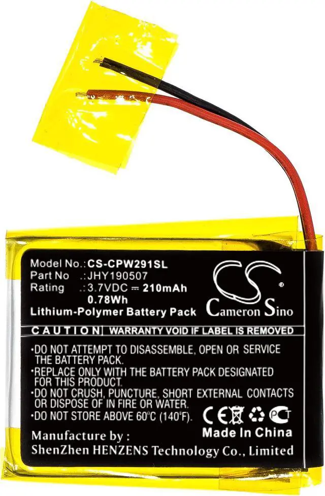 Alt view image 3 of 5 - Battery for Compustar 2W901R-SS JHY190507 Remote Start Systems CS-CPW291SL