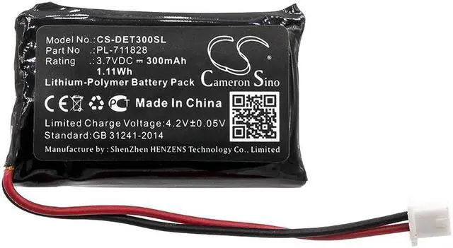 Alt view image 3 of 4 - Battery for Educator RX-090 Receiver BL-100 BP37TR BP-504 PL-711828 PL-711828N