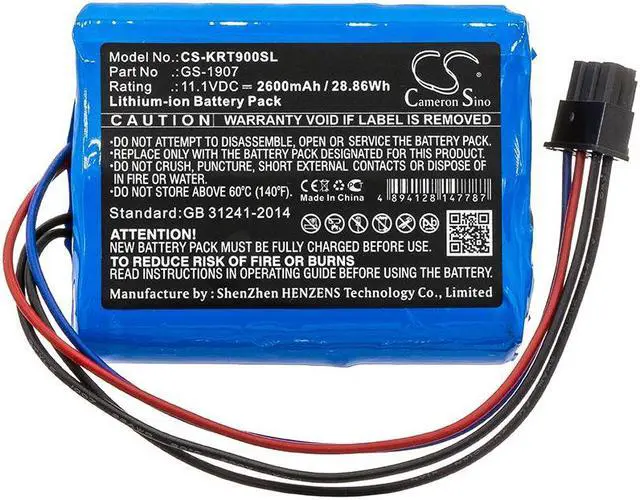 Alt view image 3 of 4 - Battery for Kronos 8609000-018 InTouch 9000 GS-1907 Time Clock CS-KRT900SL