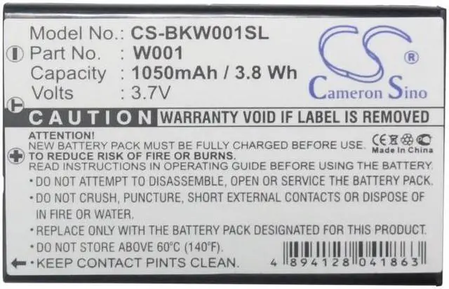 Alt view image 5 of 5 - Battery for SMC Skype Wifi Phone Belkin F1PP000GN-SK WSKP100 W0001 CS-BKW001SL