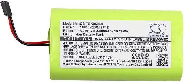 Alt view image 3 of 4 - Battery for Trelock LS 950 LS950 2P1S Lighting System CS-TRK950LS 3.7v 4400mAh