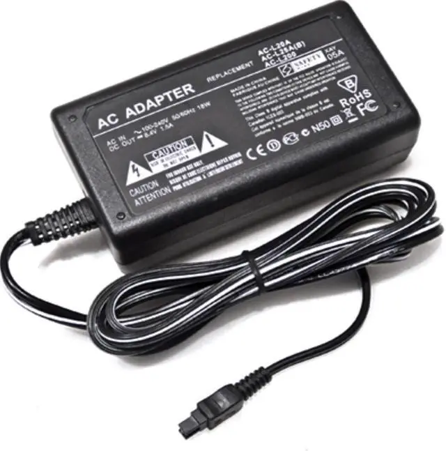 Main image of AC Power Adapter Supply for Sony DCR-DVD650 DCR-HC23 DCR-HC23E DCR-HC17 DCR-HC17E DCR-HC19 DCR-HC19E